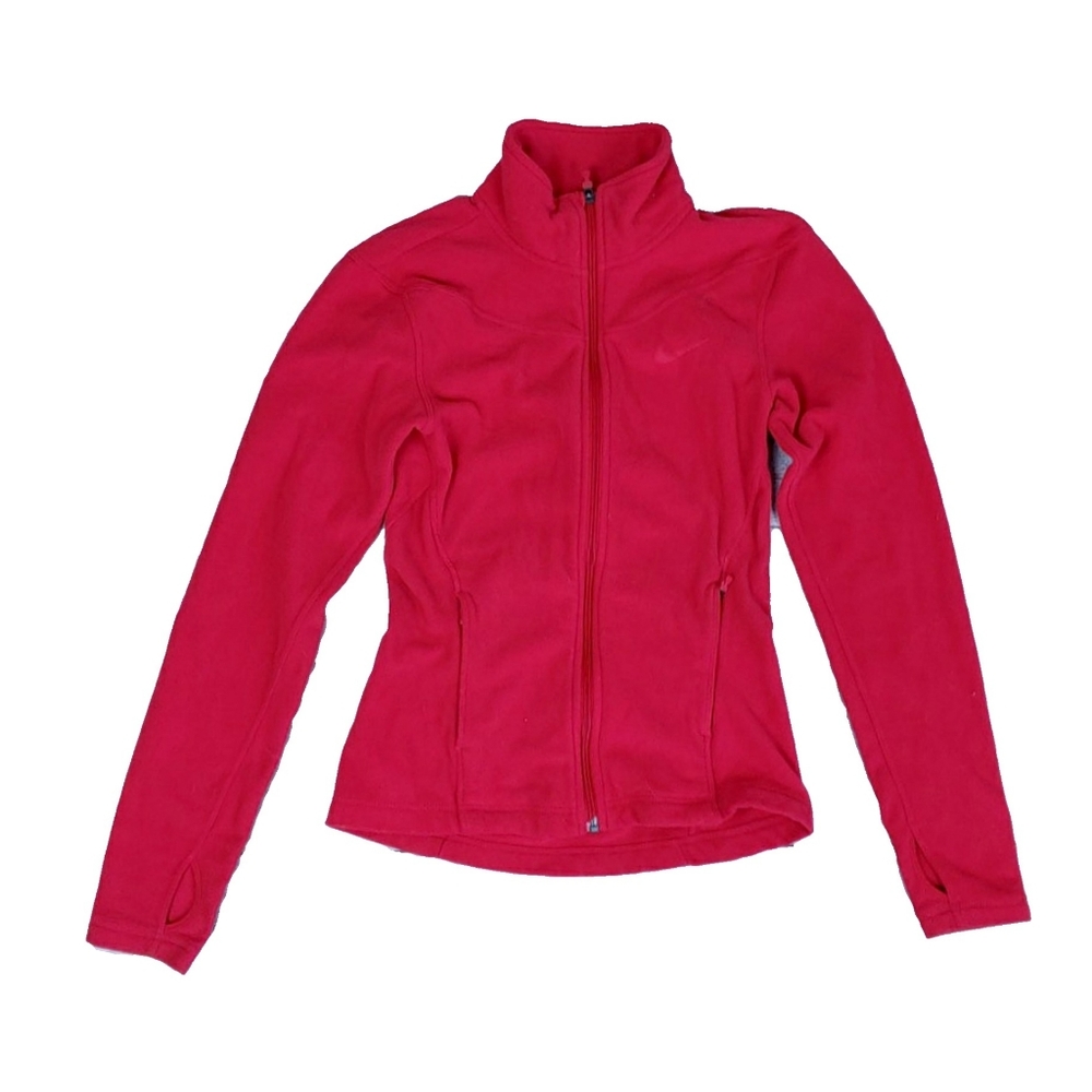 Nike Therma-fit XS Pink Full Zip with Thumb Holes - Picture 1 of 4